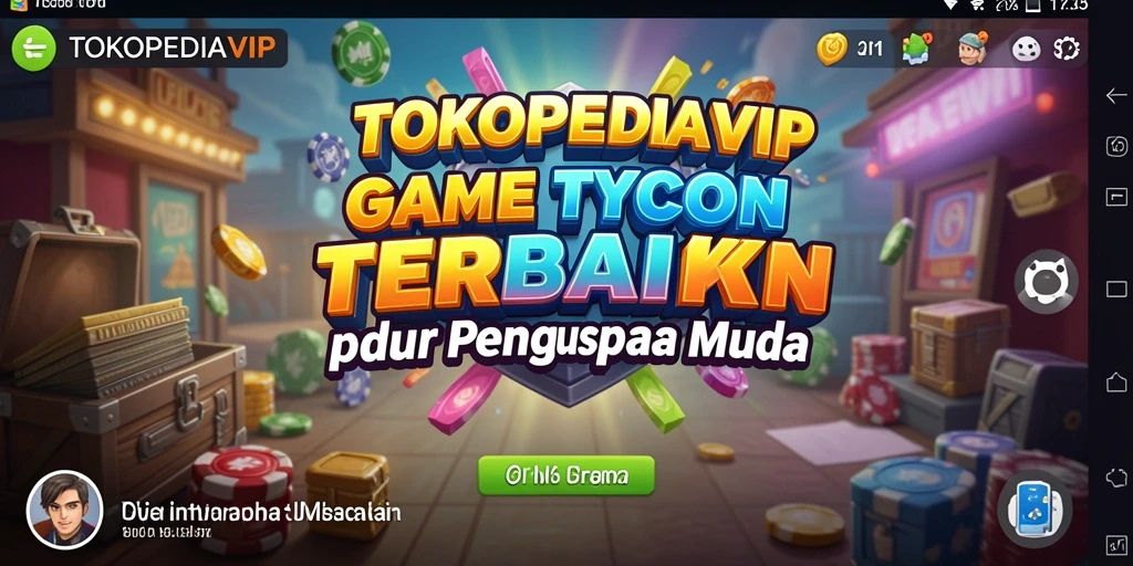 Screenshot gameplay TOKOPEDIAVIP dengan tampilan toko online yang menarik.