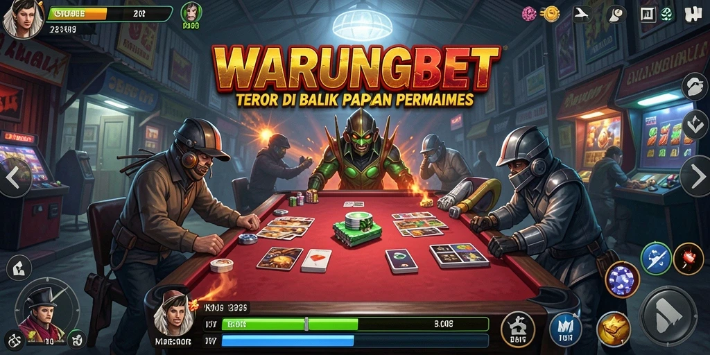 Tampilan menegangkan dari gameplay horror di WARUNGBET.